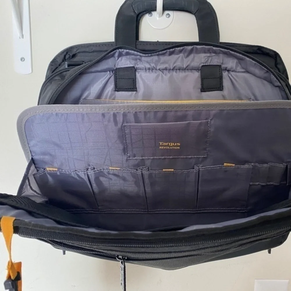 Targus Black Ballistic Canvas Nylon Mesh Fabric Safeport Laptop briefcas…
